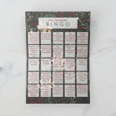 Cartes Pour Fêtes Annuelles Custom 2021 Funny Quarantine Bingo Photo Noël (Intérieur)