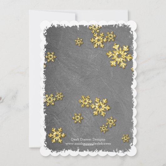 Cartes Pour Fêtes Annuelles Custom Avoir Holly Jolly Noël Sur Blackboard (Dos)