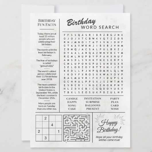 Cartes Pour Fêtes Annuelles Custom Back in 1952 Newspaper Birthday Card, Trend (Dos)