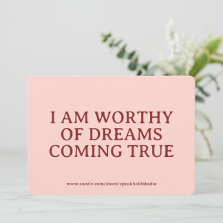 Cartes Pour Fêtes Annuelles Custom Card for Women – Encouraging Self-Love Gift
