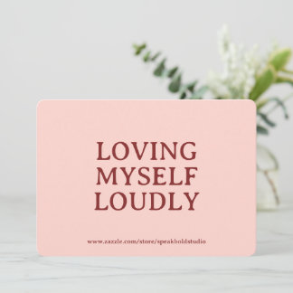 Cartes Pour Fêtes Annuelles Custom Confidence & Self-Care Card for Women