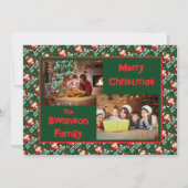 Cartes Pour Fêtes Annuelles Custom Funny Christmas Card with Family Greeting (Devant)