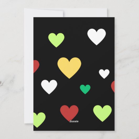 Cartes Pour Fêtes Annuelles Custom Funny Cupid Valentine's Day Heart Degien (Dos)