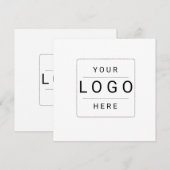 Cartes Pour Fêtes Annuelles Custom Logo (Devant / Derrière)