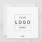 Cartes Pour Fêtes Annuelles Custom Logo (Dos)