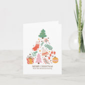 Cartes Pour Fêtes Annuelles Custom Modern Whimsical Christmas Tree Non-Photo (Devant)