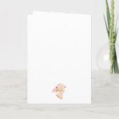 Cartes Pour Fêtes Annuelles Custom Name Pink Easter Bunny  (Dos)