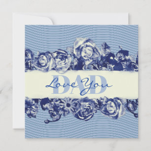 Cartes Pour Fêtes Annuelles Custom Navy Vintage Fête des pères Aimer Papa