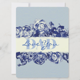 Cartes Pour Fêtes Annuelles Custom Navy Vintage Fête des pères Aimer Papa