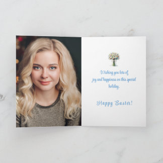 Cartes Pour Fêtes Annuelles Custom Photo Easter Card