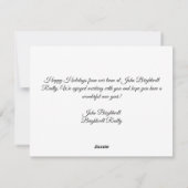 Cartes Pour Fêtes Annuelles Custom Real Estate Company Joyeux jours fériés Rou (Dos)