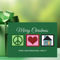 Custom Real Estate Company Joyeux Noël Vert