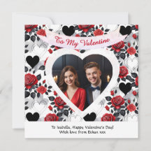 Custom Romantic Roses and Hearts Valentine's Day