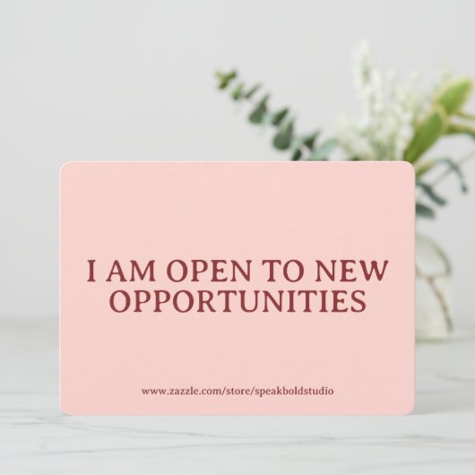 Cartes Pour Fêtes Annuelles Custom Self Love Card Positive Affirmation for Her (Debout devant)