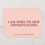 Cartes Pour Fêtes Annuelles Custom Self Love Card Positive Affirmation for Her (Devant / Derrière)