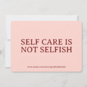 Cartes Pour Fêtes Annuelles Custom Self-Love & Mental Health Reminder Card Set (Devant)