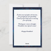Cartes Pour Fêtes Annuelles Custom text✡️ Hanukkah 🕎 Shine On, (Dos)