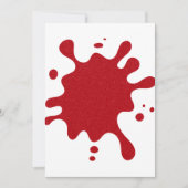 Cartes Pour Fêtes Annuelles Custom Tomato Red Splatter Flat Holiday Card (Devant)