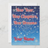 Cartes Pour Fêtes Annuelles Custom Whimsical Winter Fireworks Holiday Card (Dos)