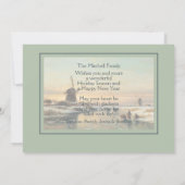 Cartes Pour Fêtes Annuelles Custom Winter Wonderland Paysage peinture d'art (Dos)