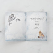 Cartes Pour Fêtes Annuelles Customisé Bloodhound Chien Maman Noël (Intérieur)