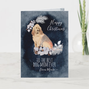 Cartes Pour Fêtes Annuelles Customisé Bloodhound Chien Maman Noël