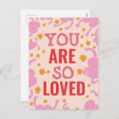 CARTES POUR FÊTES ANNUELLES CUSTOMISÉ VOUS ÊTES AIMÉ GREETING CARD (Devant / Derrière)