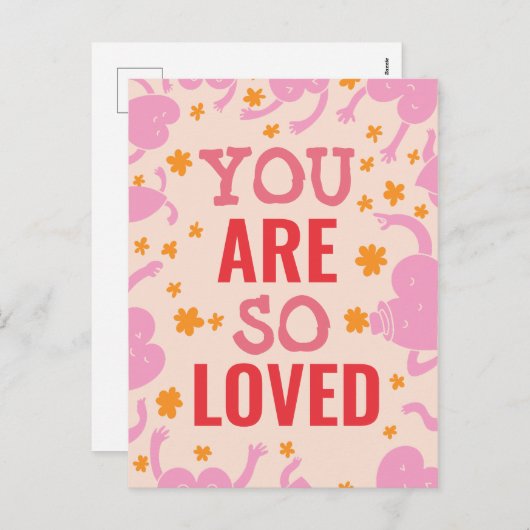 CARTES POUR FÊTES ANNUELLES CUSTOMISÉ VOUS ÊTES AIMÉ GREETING CARD (Devant / Derrière)