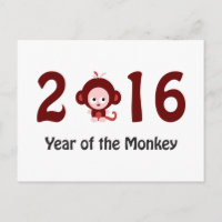 Cute 2016 année du singe