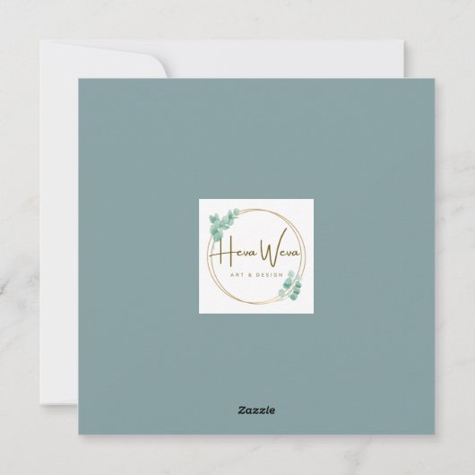 Cartes Pour Fêtes Annuelles Cute Aquarelle Canard N Fleur sauvage Blanc (Dos)