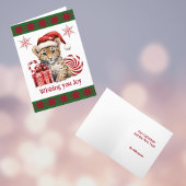 Cartes Pour Fêtes Annuelles Cute Baby Cheetah Cub Big Chat Noël Joie