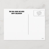 Cartes Pour Fêtes Annuelles Cute Black Cat Vampire Halloween (Dos)