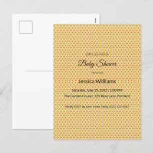 Cartes Pour Fêtes Annuelles Cute Boho Baby shower Sexe Neutre, Personnalisable