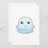 Cartes Pour Fêtes Annuelles Cute Boo Design tendance Unique (Devant / Derrière)