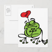 Cartes Pour Fêtes Annuelles Cute Broken Heart (Devant / Derrière)