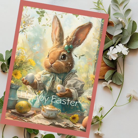 Cartes Pour Fêtes Annuelles Cute Bunny Easter Eggs