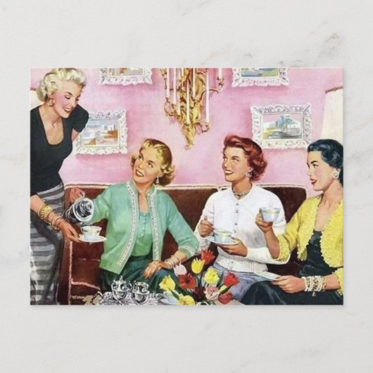 Cartes Pour Fêtes Annuelles Cute café rétro vintage (Devant)