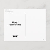 Cartes Pour Fêtes Annuelles Cute Carlin Dude | Single And Love It Valentine (Dos)