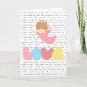 Cartes Pour Fêtes Annuelles Cute Cartoon Girl