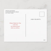 Cartes Pour Fêtes Annuelles Cute Cartoon Kitten with Hearts Valentine's Day (Dos)