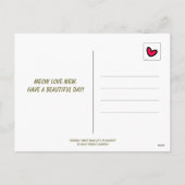 Cartes Pour Fêtes Annuelles Cute Cat Sweet Adventure Voilier Valentine (Dos)