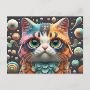 Cartes Pour Fêtes Annuelles Cute Chat Art Kitten Drôle Animal Chats
