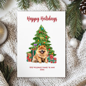 Cartes Pour Fêtes Annuelles Cute Chow Chow Chig Famille Noël