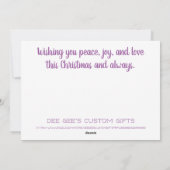 Cartes Pour Fêtes Annuelles Cute Christmas Gnome (Dos)