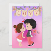 Cartes Pour Fêtes Annuelles Cute Couple Be Mine Saint Valentin (Devant)