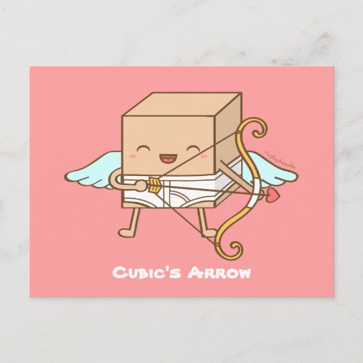 Cartes Pour Fêtes Annuelles Cute Cube Cupid Flèche Valentines Humour de jeu de (Devant)