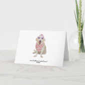 Cartes Pour Fêtes Annuelles Cute dans un pull (Dos)