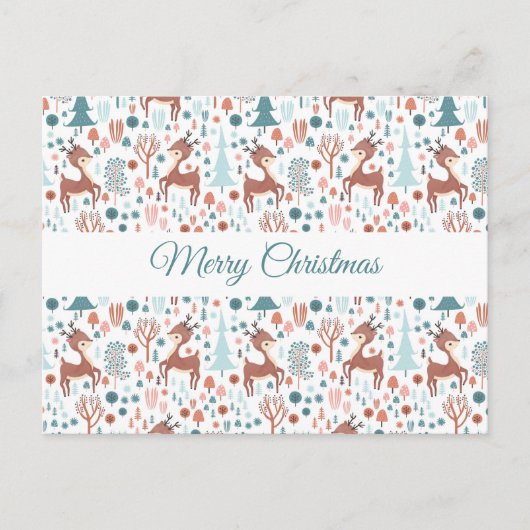 Cartes Pour Fêtes Annuelles Cute Deer (Devant)