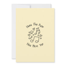 Cute Doodle Love Card Chanson ourdou Saint-Valenti