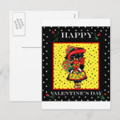 Cartes Pour Fêtes Annuelles Cute Doxie Valentine (Devant / Derrière)